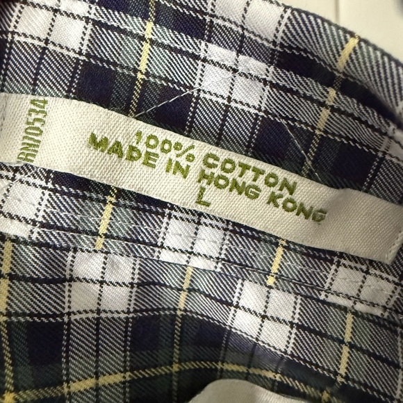 Orvis Men’s Large Button Down Long sleeve Blue Green - Picture 3 of 4